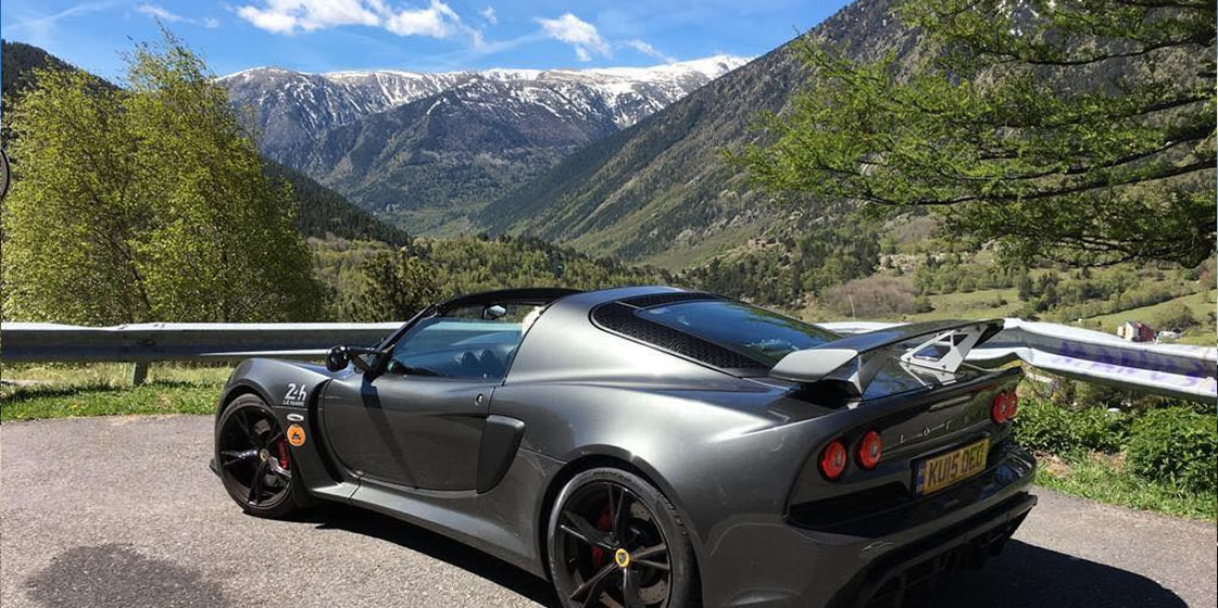 Lotus Exige, in the mountains